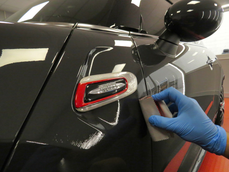 Nano protection application on a car body