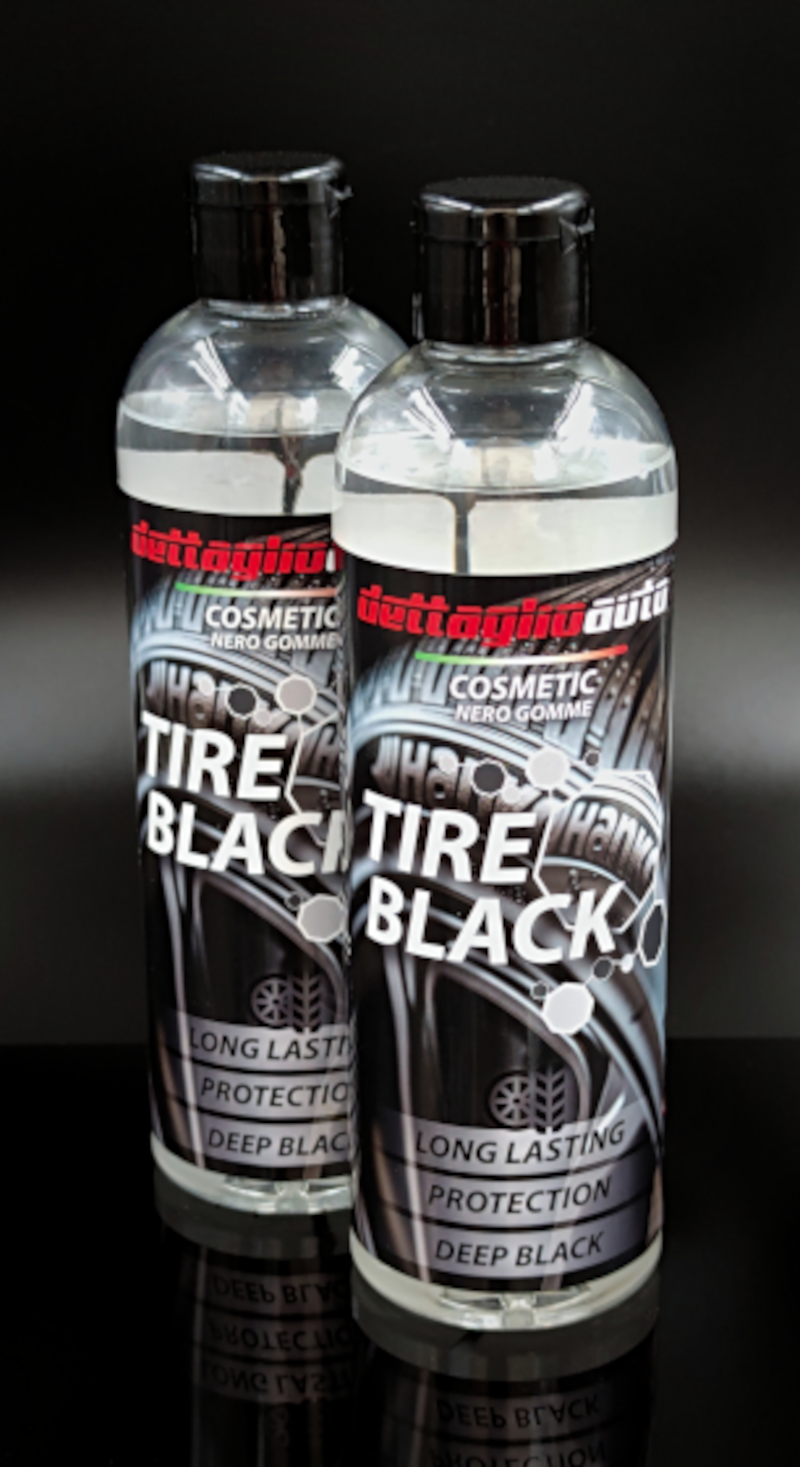 prodotti car detailing tire black per un'effetto lucido o opaco degli pneumatici