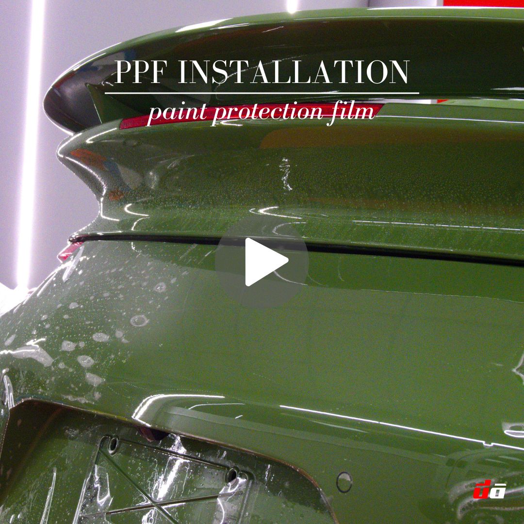 Application of PPF on Porsche 911