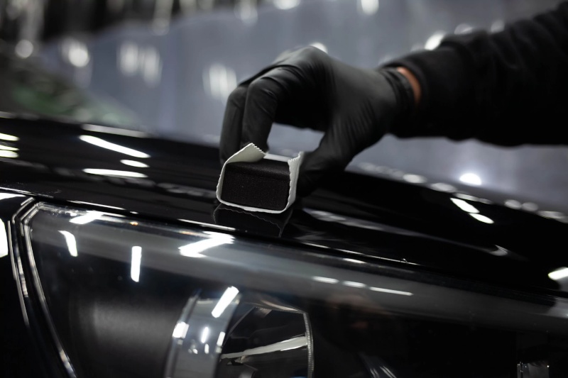 nanoceramic treatment on black car body